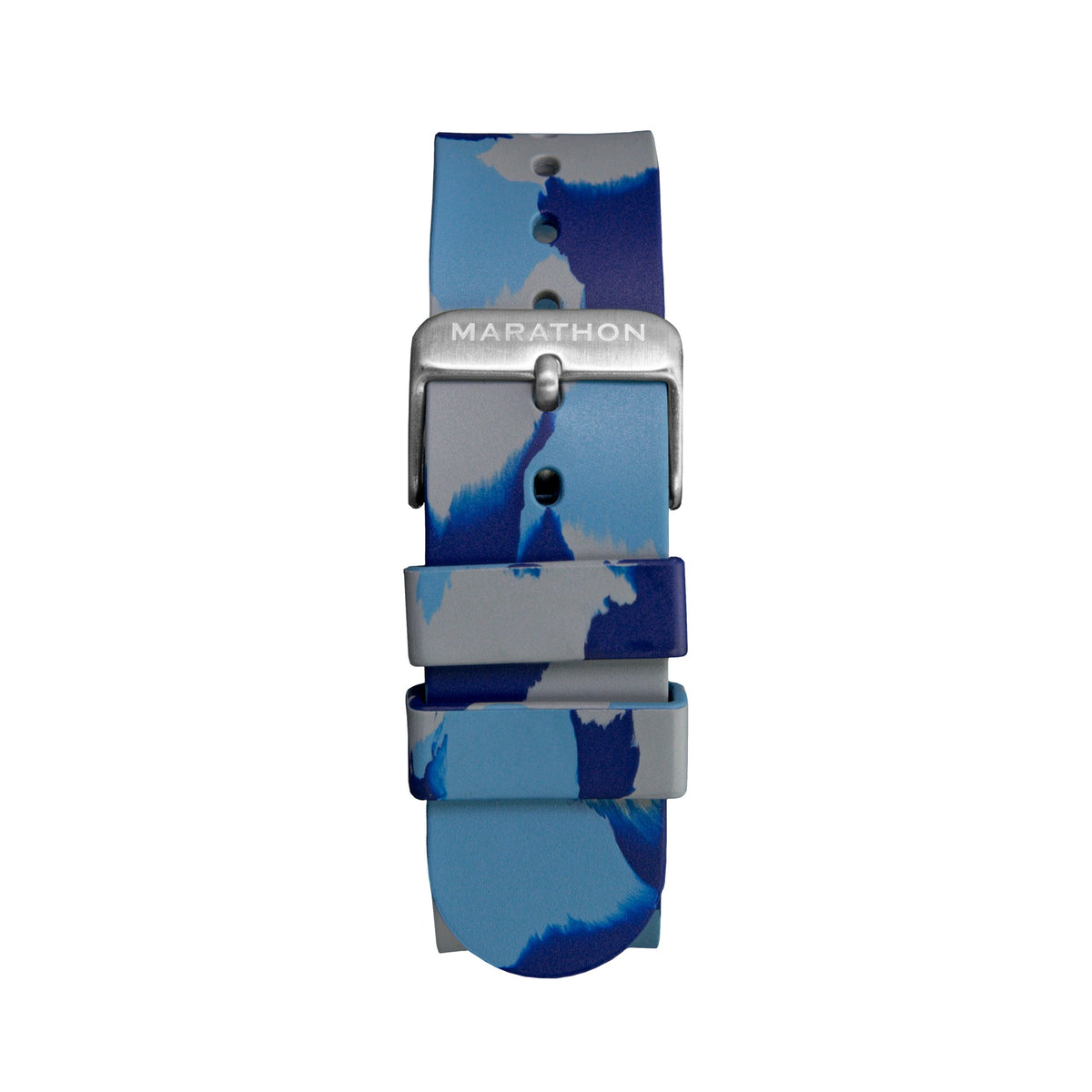 20mm Camouflage Single-Piece Rubber Watch Band/Strap in Various Colours - marathonwatch