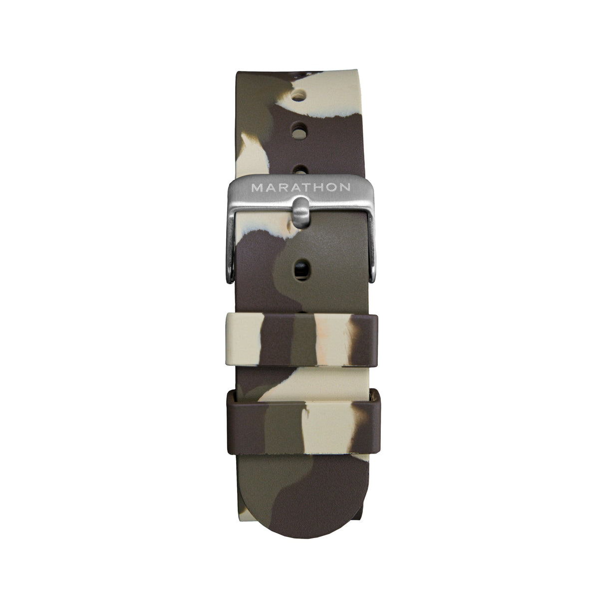 20mm Camouflage Single-Piece Rubber Watch Band/Strap in Various Colours - marathonwatch
