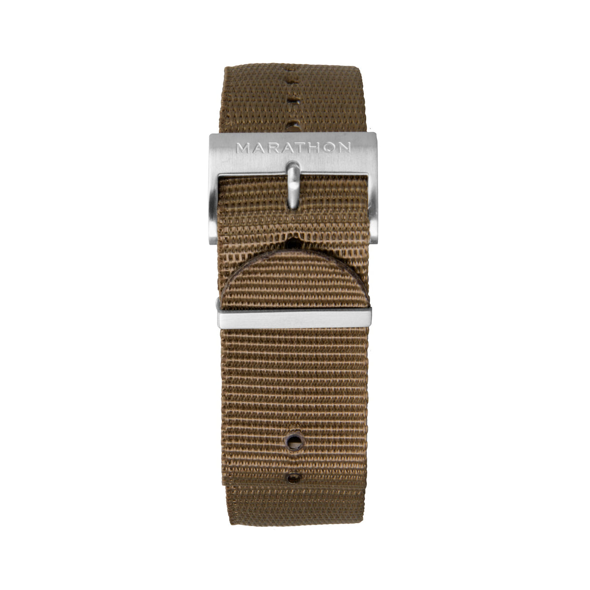 22mm Nylon NATO Watch Band/Strap with Stainless Steel Square Buckle - marathonwatch