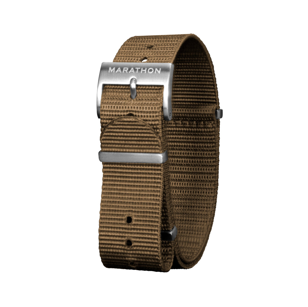 20mm Nylon NATO Watch Band/Strap with Stainless Steel Square Buckle - marathonwatch