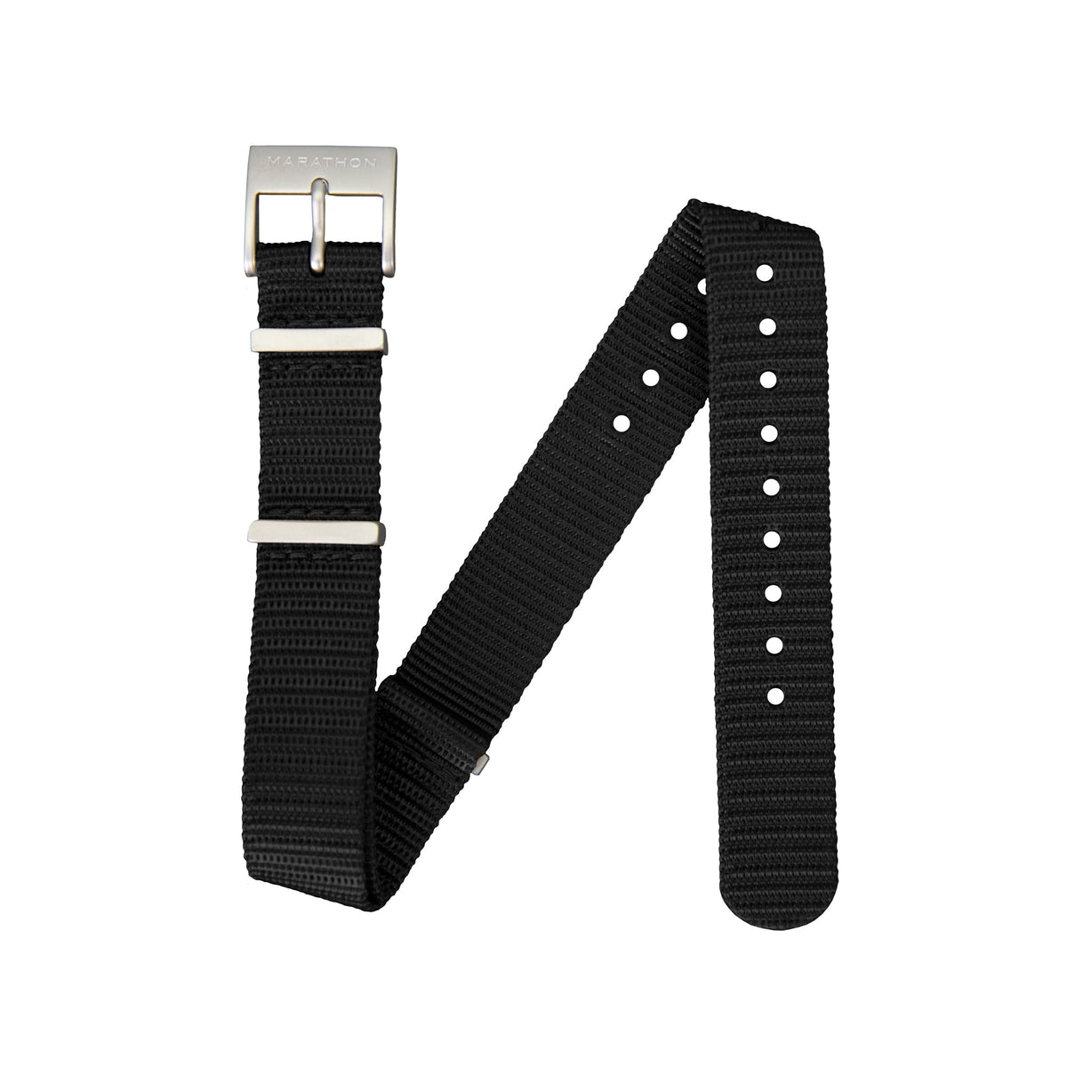 Marathon Nylon DEFSTAN Strap, Black, 16mm