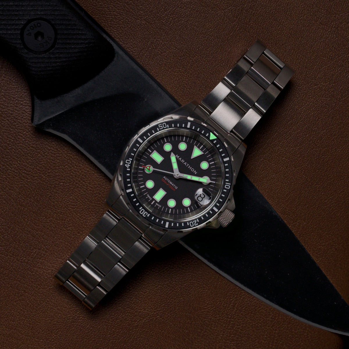 Marathon 36mm Original SAR w/ Date with Stainless Steel Bracelet (OSAR-D)