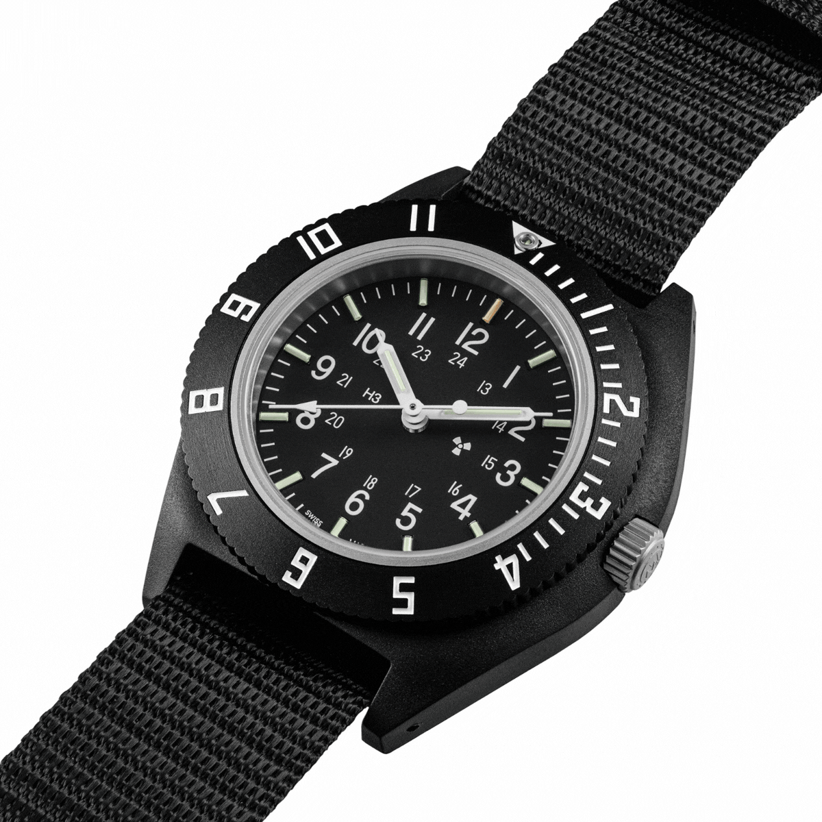 Marathon 41mm CeraShell Quartz NAV on Ballistic Nylon Strap