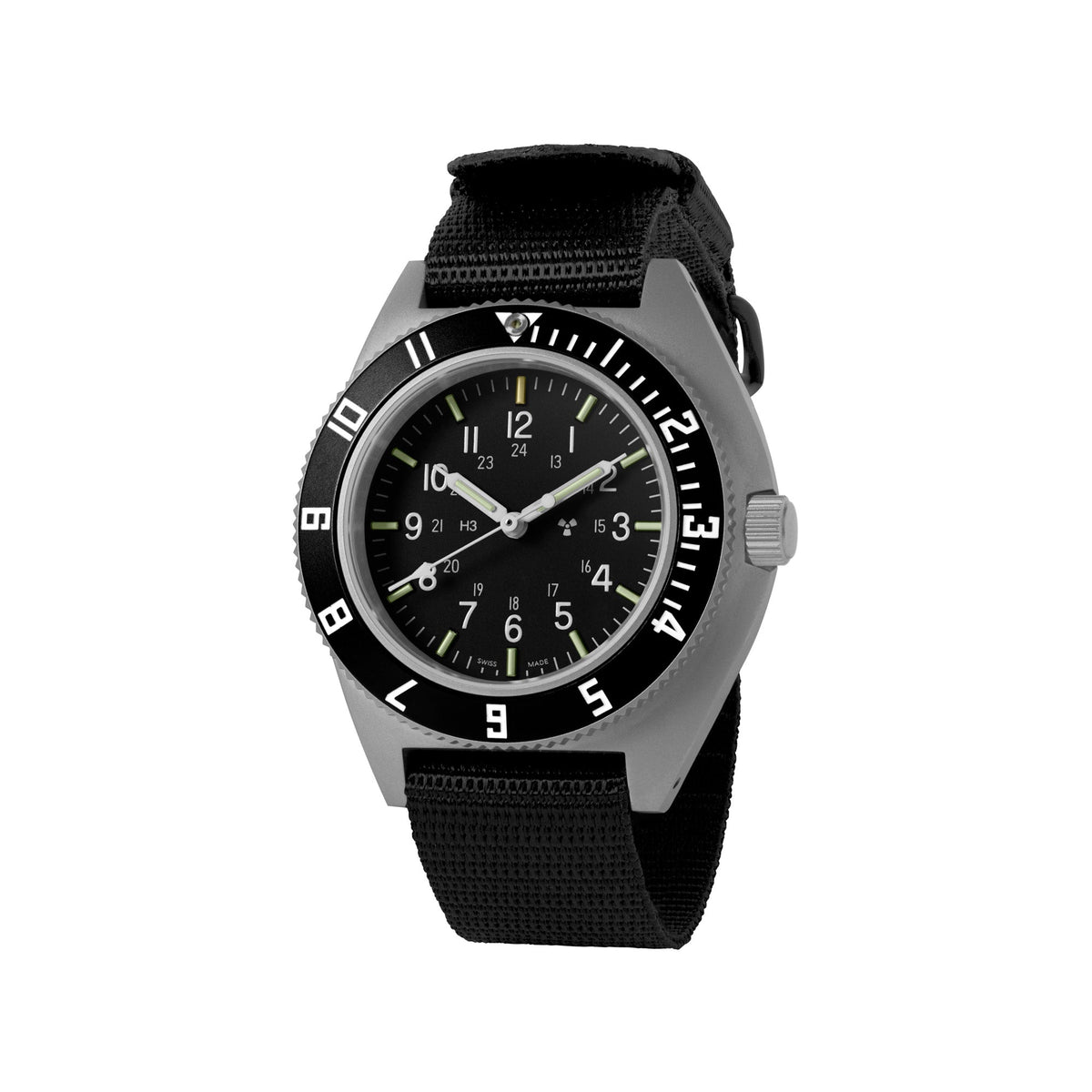 Marathon 41mm Steel Navigator (SSNAV) on Ballistic Nylon