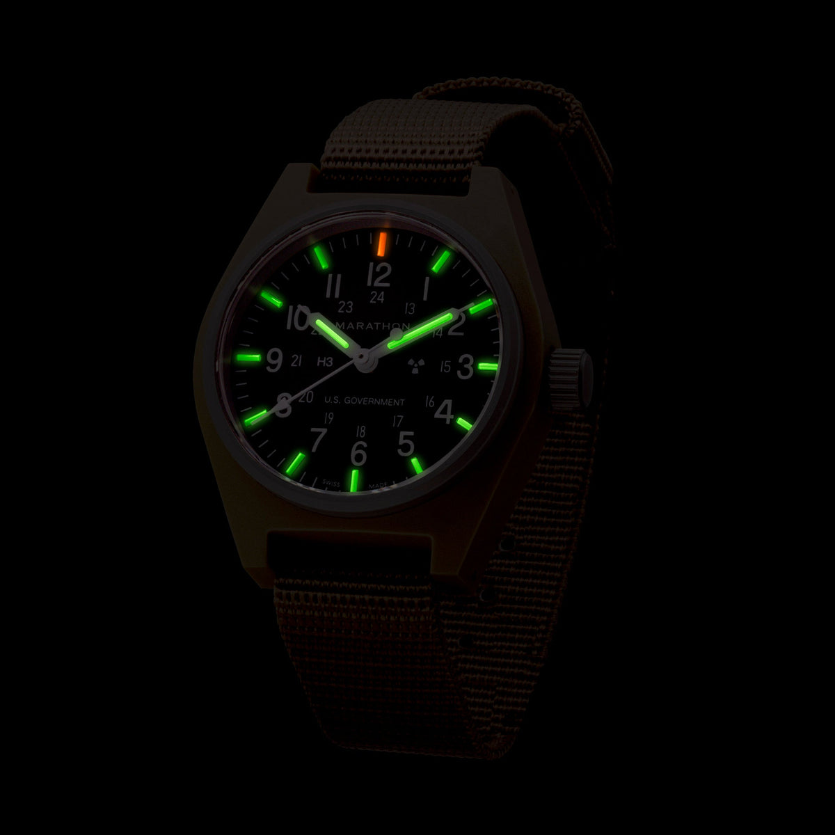 Marathon 34mm Desert Tan General Purpose Quartz (GPQ)