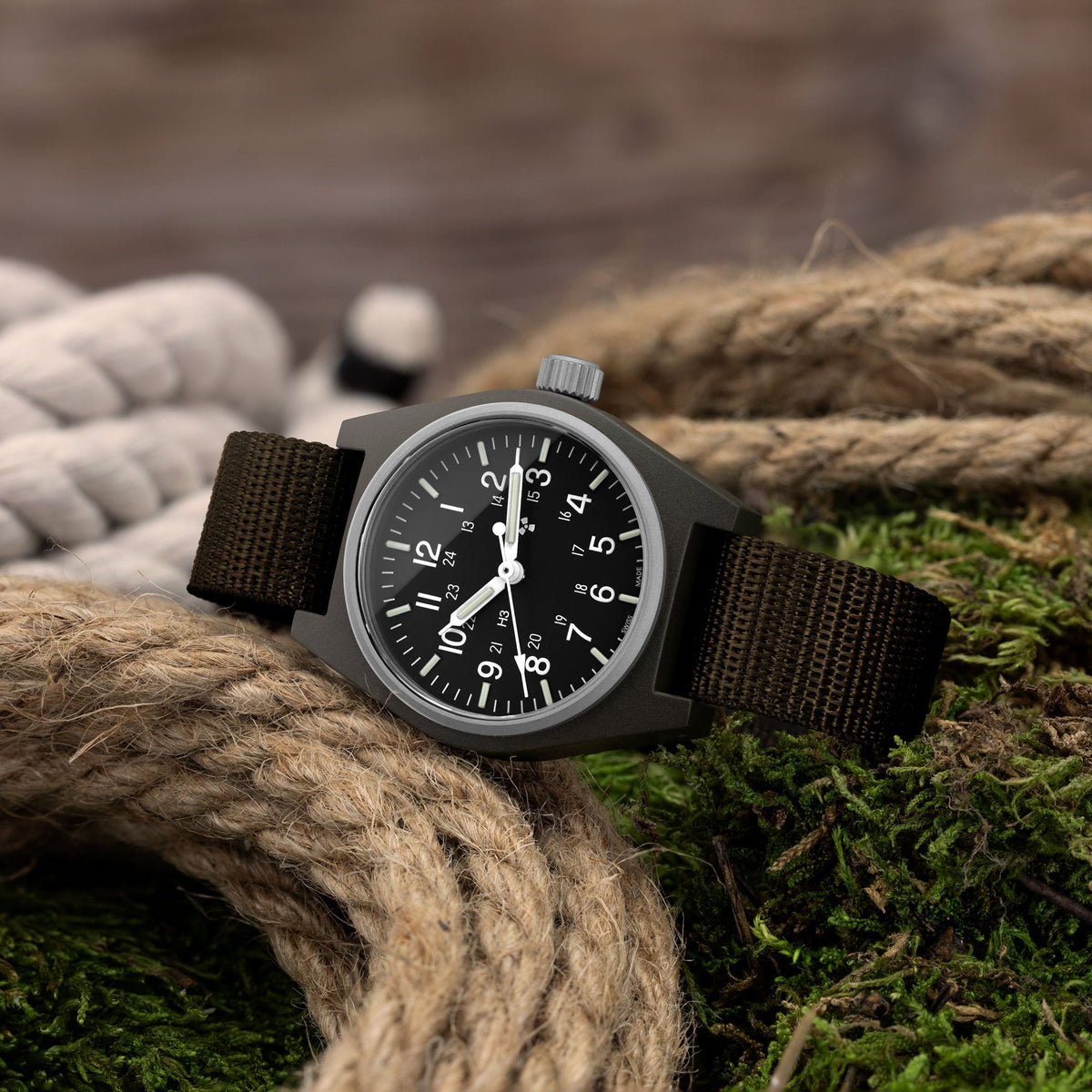 Marathon 34mm Sage Green General Purpose Quartz (GPQ)