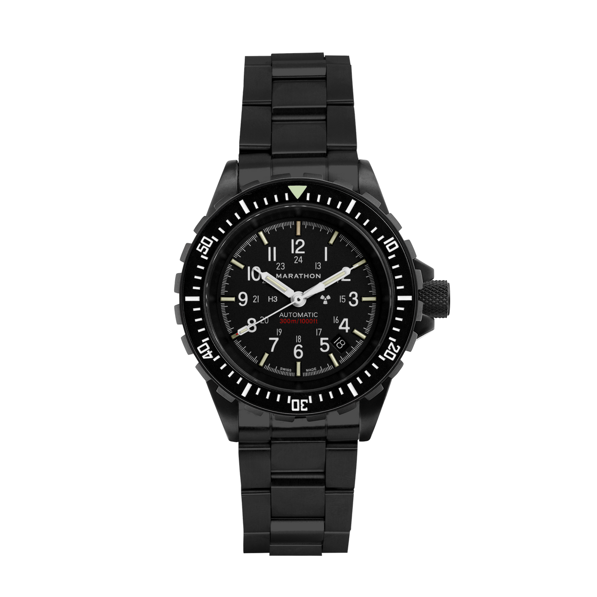 Marathon 41mm Anthracite Large Diver's Automatic (GSAR) with Stainless Steel Bracelet
