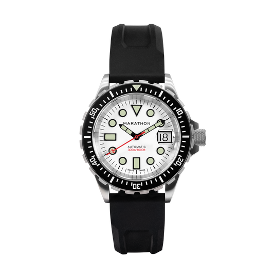 Marathon 41mm Arctic Original SAR w/ Date on 3-Piece Rubber Strap Kit (OSAR-D)