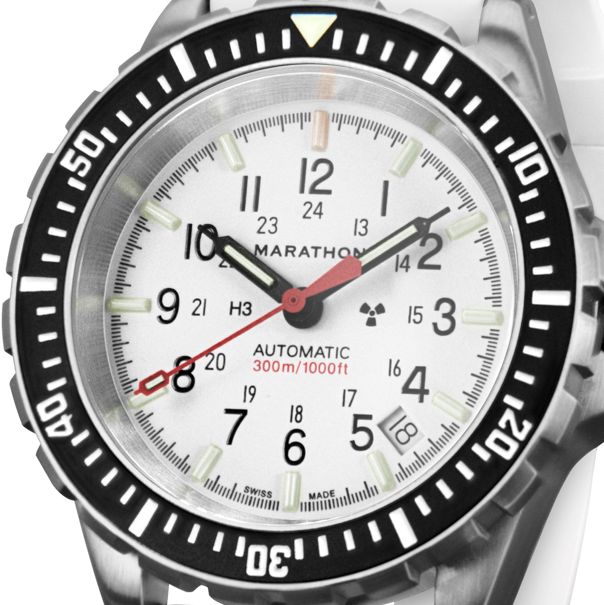 Arctic Edition Large Diver's Automatic (GSAR) - 41mm - marathonwatch | no goverment sandart rubber strap black