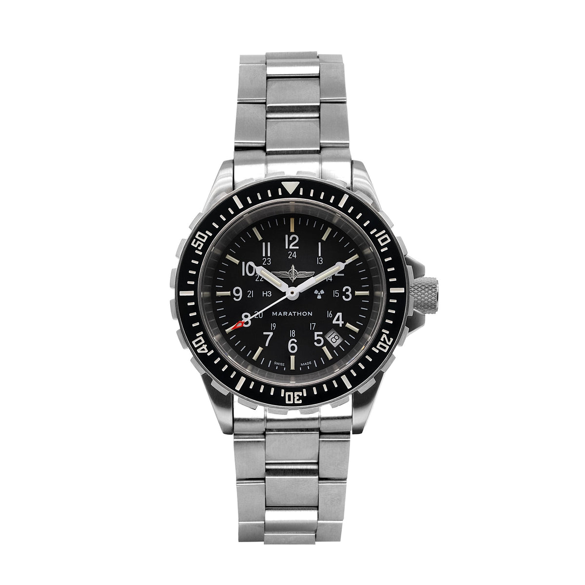 Marathon 41mm Official Duvdevan Large Diver's Quartz (TSAR) with Stainless Steel Bracelet