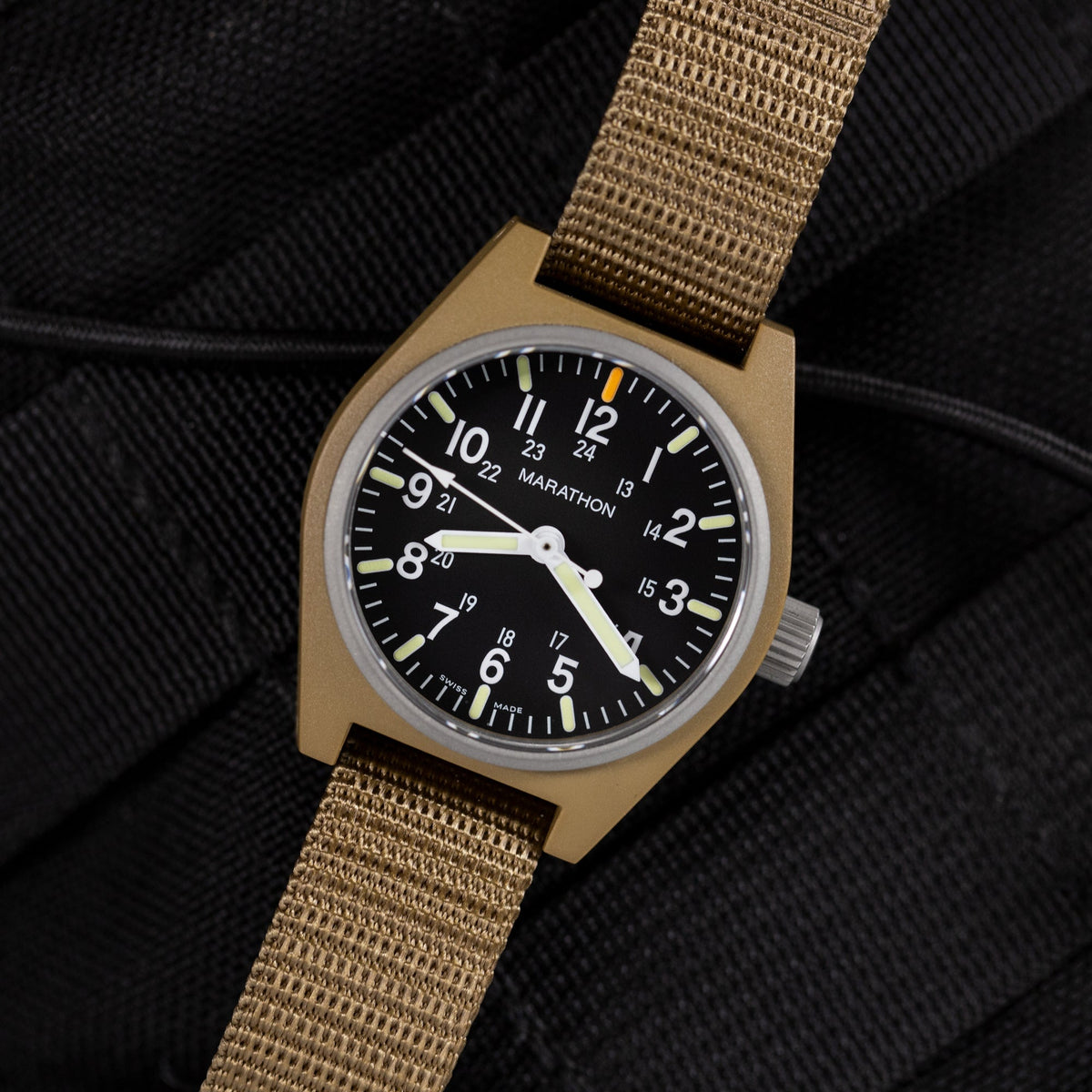 Marathon 34mm Desert Tan General Purpose Quartz with MaraGlo (GPQ)