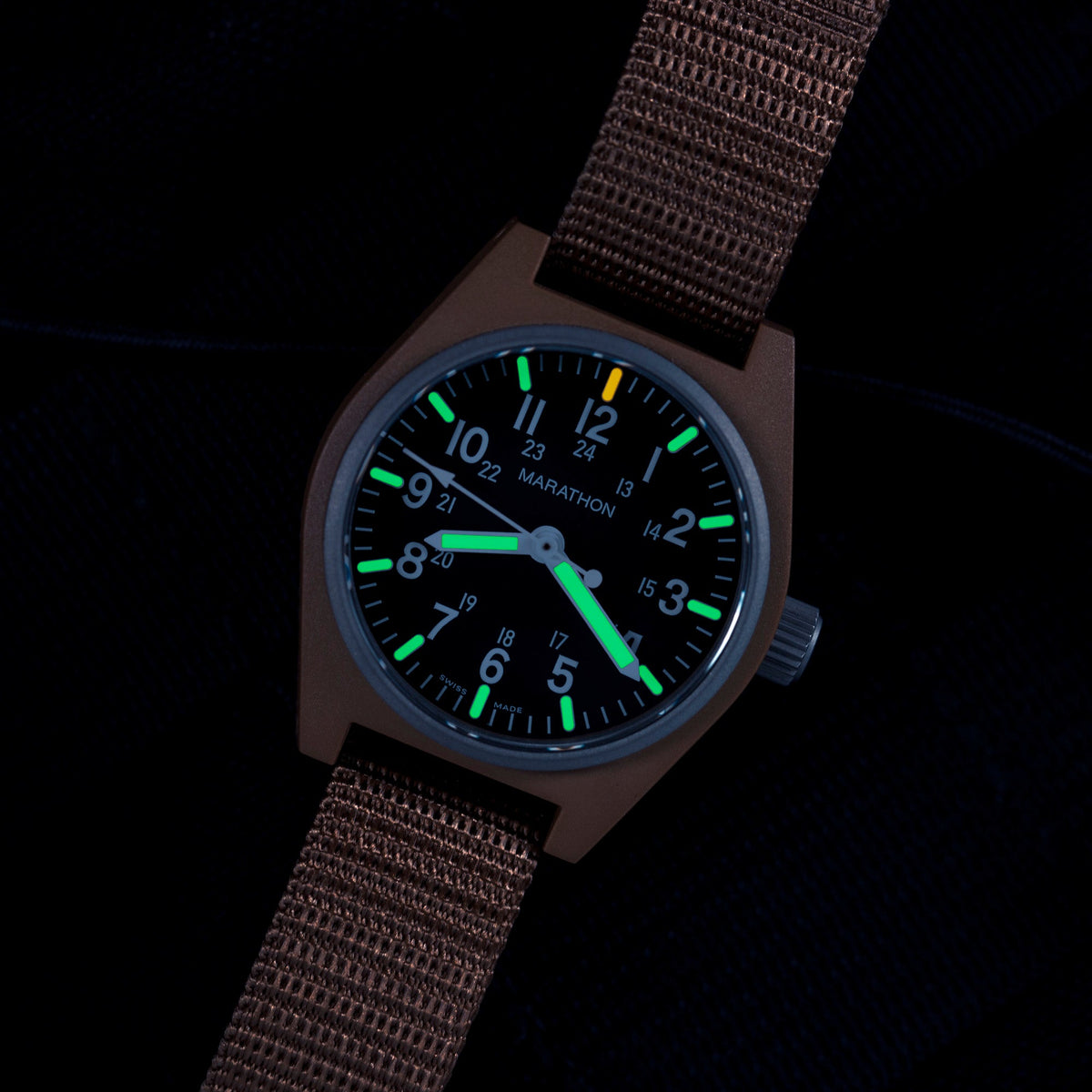 Marathon 34mm Desert Tan General Purpose Quartz with MaraGlo (GPQ)