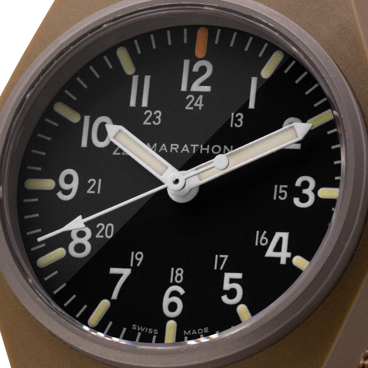 Marathon 34mm Desert Tan General Purpose Quartz with MaraGlo (GPQ)