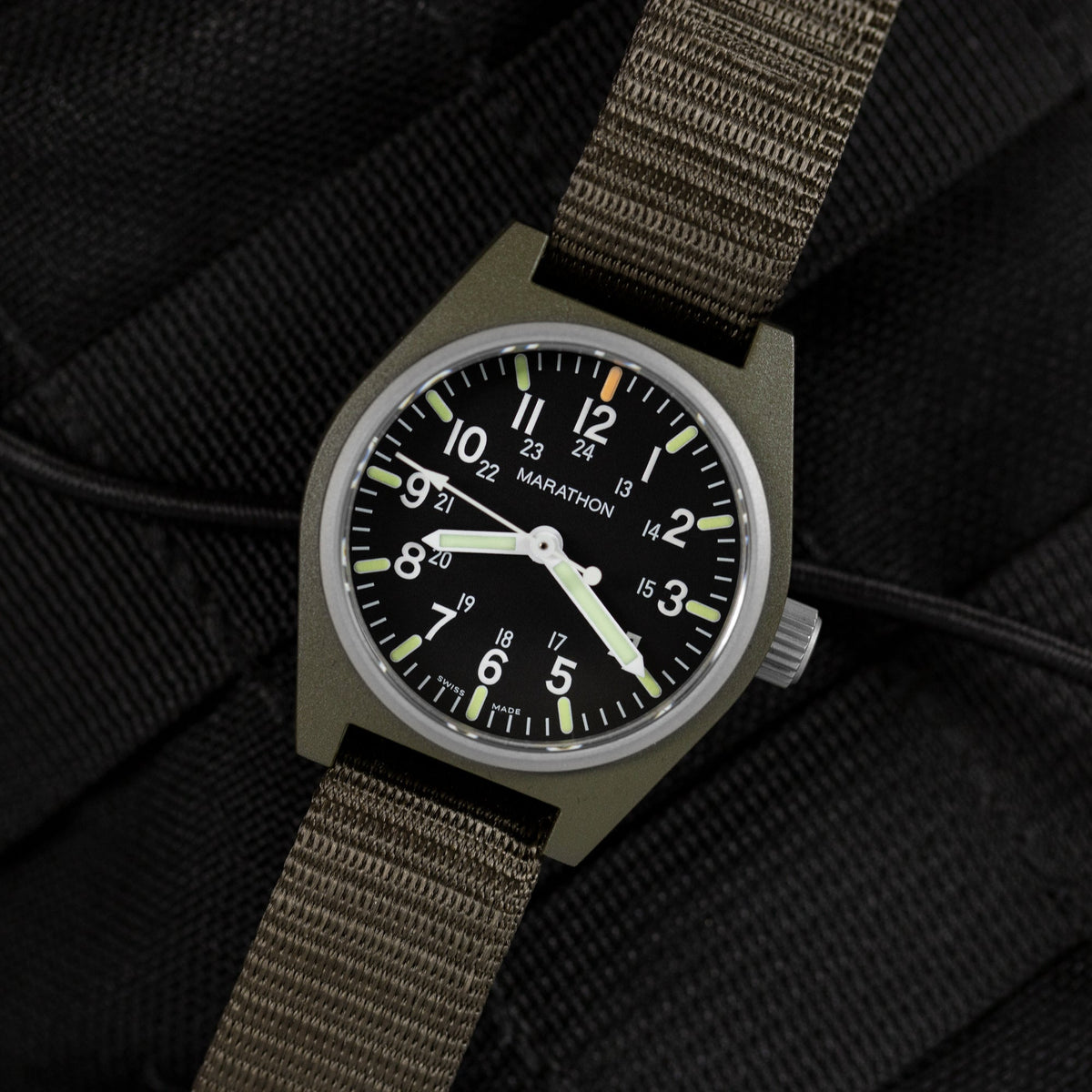 Marathon 34mm Sage Green General Purpose Quartz with MaraGlo (GPQ)
