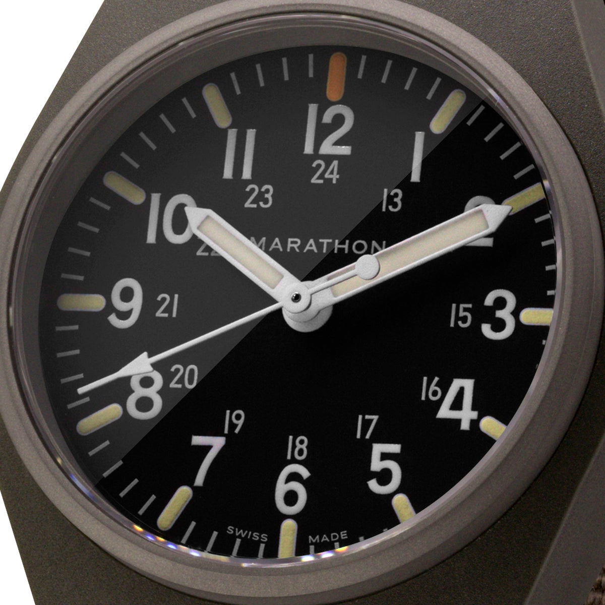 Marathon 34mm Sage Green General Purpose Quartz with MaraGlo (GPQ)