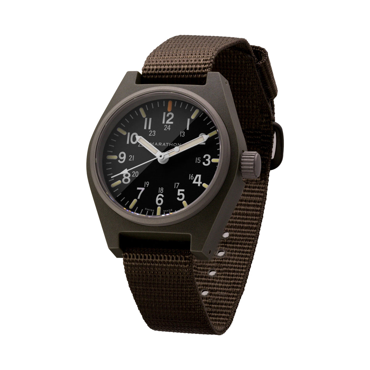 Marathon 34mm Sage Green General Purpose Quartz with MaraGlo (GPQ)
