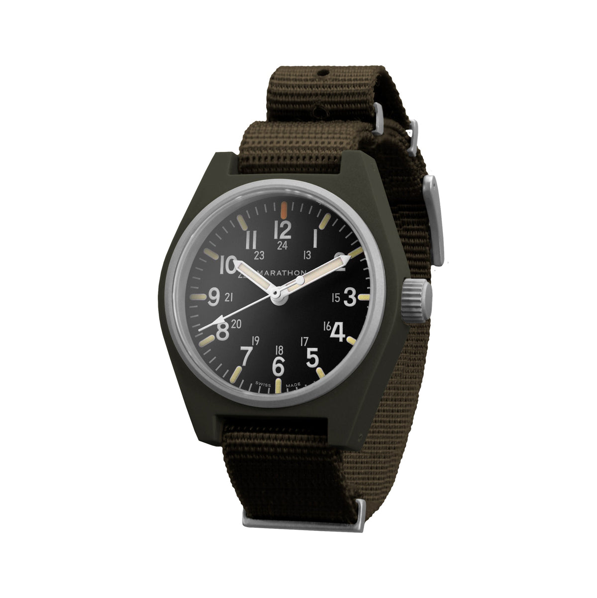 Marathon 34mm Sage Green General Purpose Quartz with MaraGlo (GPQ)