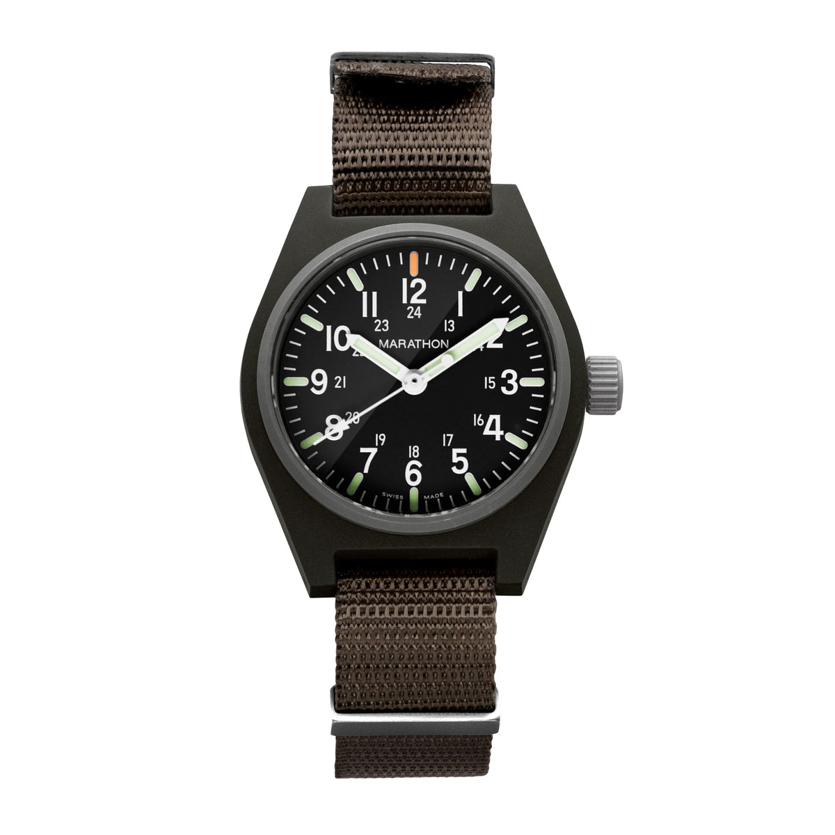 Marathon 34mm Sage Green General Purpose Quartz with MaraGlo (GPQ)