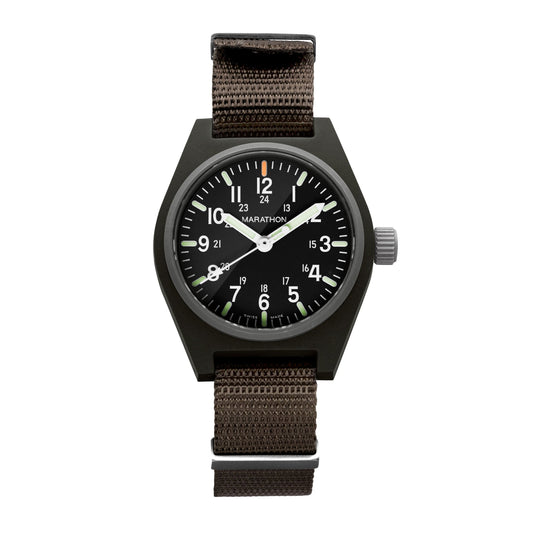 Marathon 34mm Sage Green General Purpose Quartz with MaraGlo (GPQ)