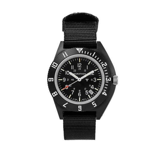 Marathon 41mm CeraShell Quartz NAV-D on Ballistic Nylon Strap
