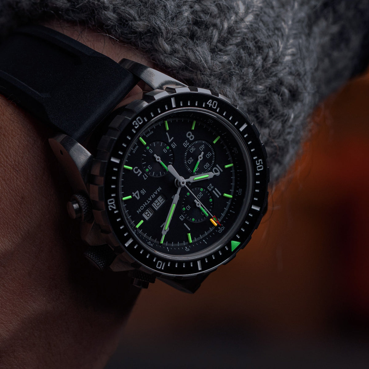 Marathon 46mm Jumbo Diver/Pilot's Automatic Chronograph (CSAR)