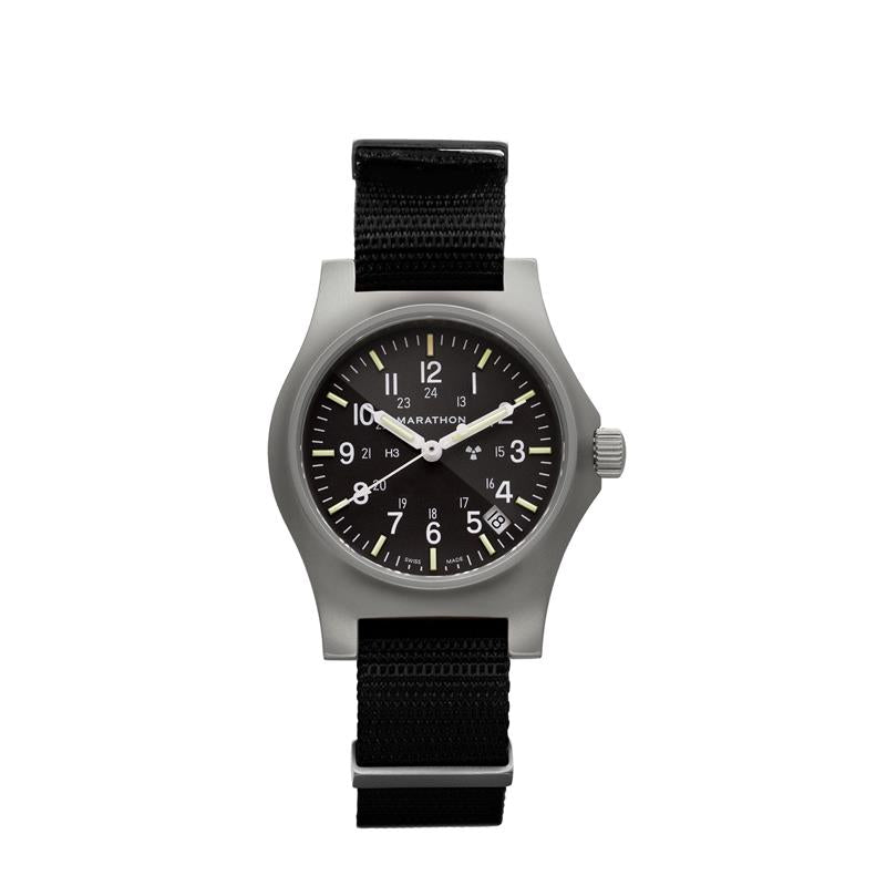 Marathon 36mm Officer's Quartz w/ Date (GPQ-D) on Nylon DEFSTAN