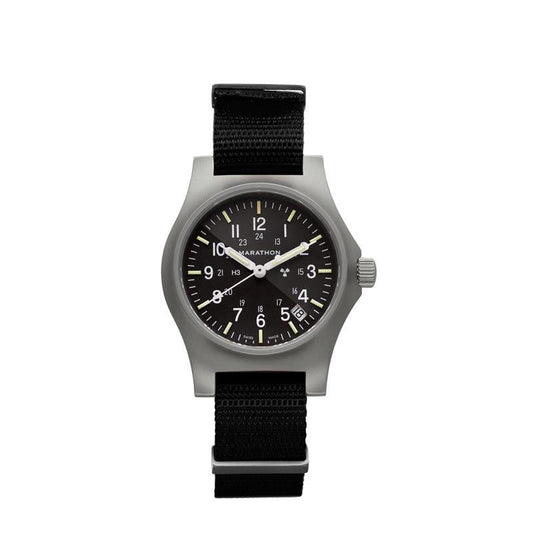 Marathon 36mm Officer's Quartz w/ Date (GPQ-D) on Nylon DEFSTAN