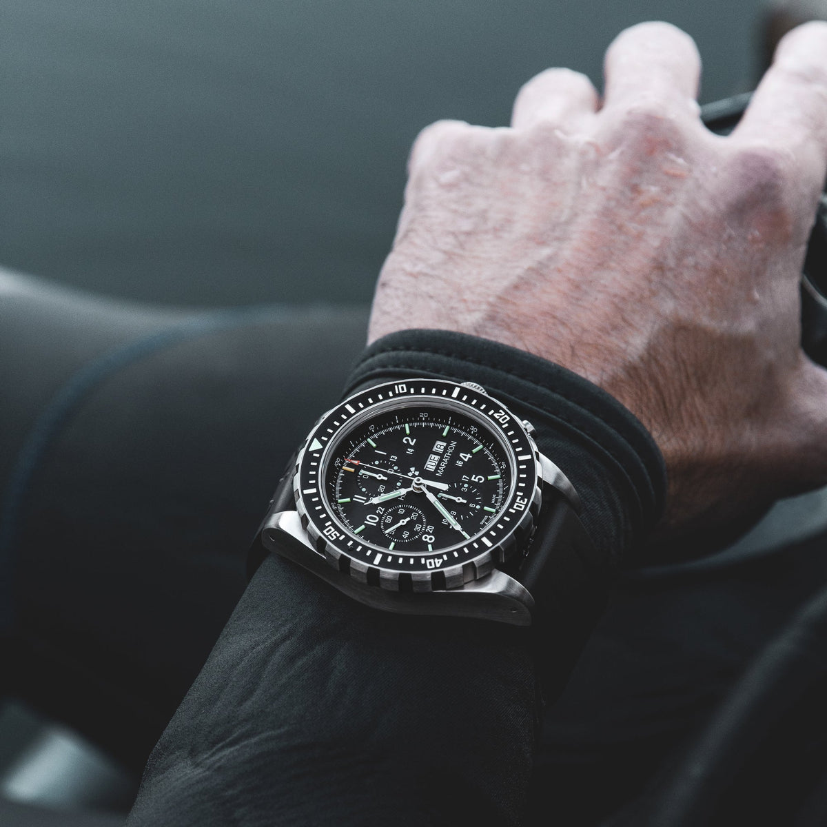 Marathon 46mm Jumbo Diver/Pilot's Automatic Chronograph (CSAR)
