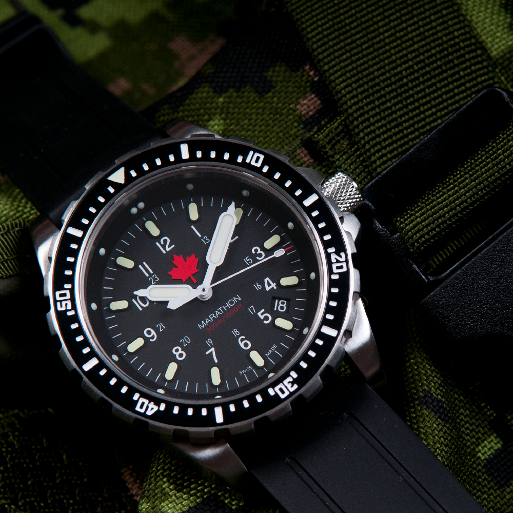 Marathon 46mm Red Maple Jumbo Diver's Quartz (JSAR)