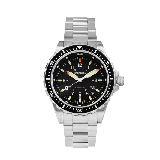Marathon 46mm Jumbo Diver's Quartz (JSAR) with Stainless Steel Bracelet