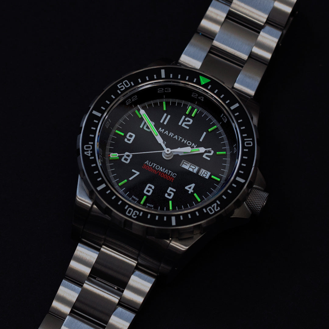 Marathon 46mm Jumbo Day/Date Automatic (JDD) with Stainless Steel Bracelet