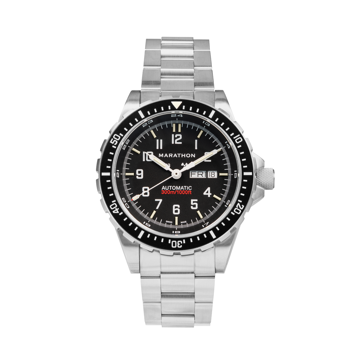 Marathon 46mm Jumbo Day/Date Automatic (JDD) with Stainless Steel Bracelet