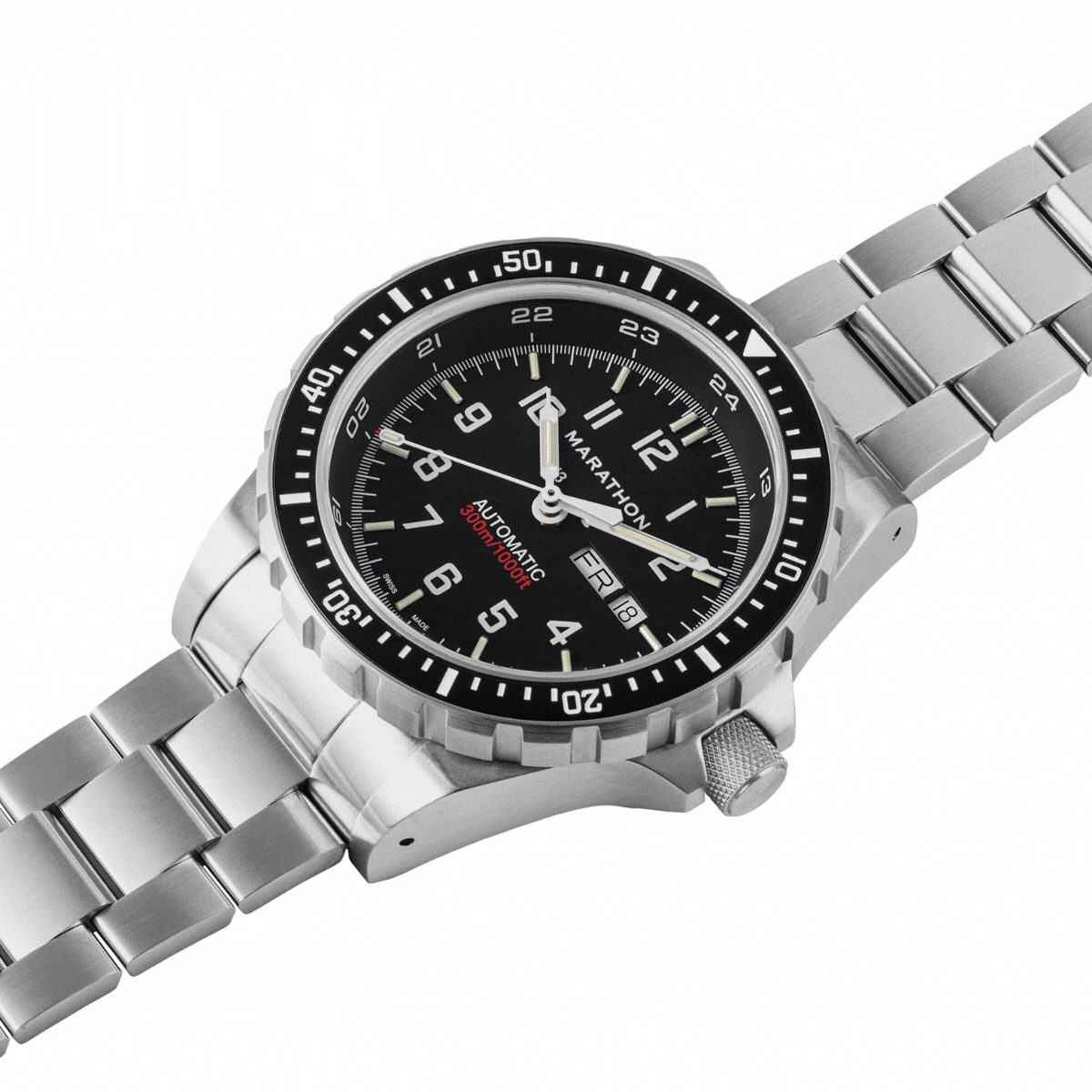 Marathon 46mm Jumbo Day/Date Automatic (JDD) with Stainless Steel Bracelet