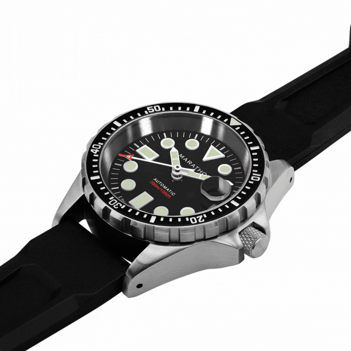 Marathon 36mm Original SAR w/ Date on 3-Piece Rubber Strap Kit (OSAR-D)