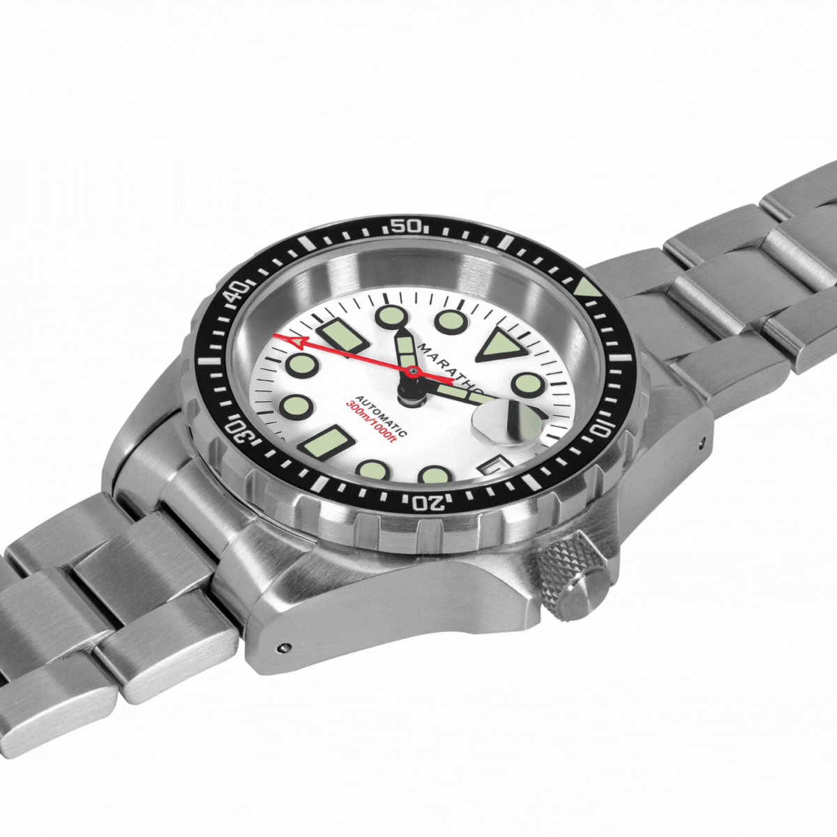Marathon 36mm Arctic Original SAR w/ Date with Stainless Steel Bracelet (OSAR-D)