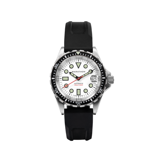 Marathon 36mm Arctic Original SAR w/ Date on 3-Piece Rubber Strap Kit (OSAR-D)