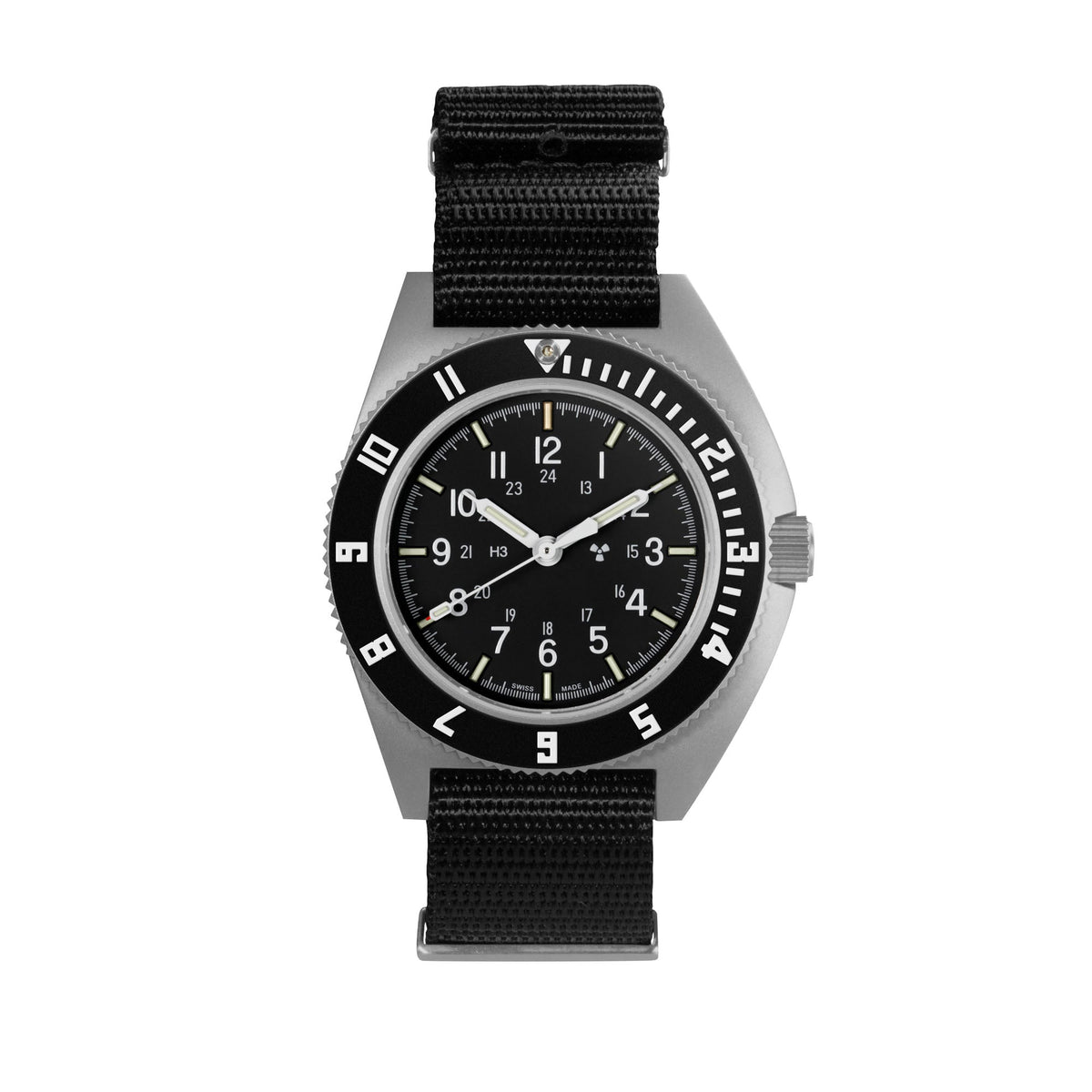 Marathon 41mm Steel Navigator Automatic (SSNAV Auto) on Nylon DEFSTAN