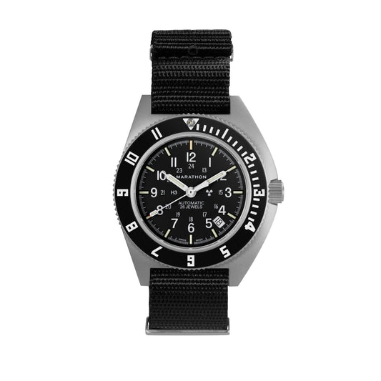 Marathon 41mm Steel Navigator w/ Date Automatic (SSNAV-D AUTO) on Nylon DEFSTAN