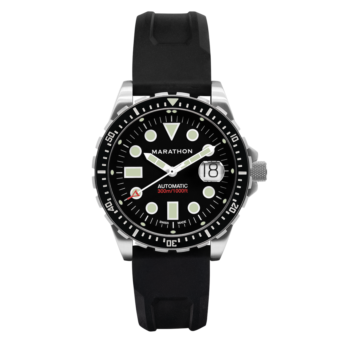 Marathon 46mm Original SAR w/ Date on 3-Piece Rubber Strap Kit (OSAR-D)