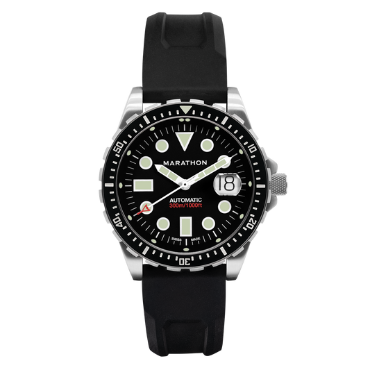 Marathon 46mm Original SAR w/ Date on 3-Piece Rubber Strap Kit (OSAR-D)
