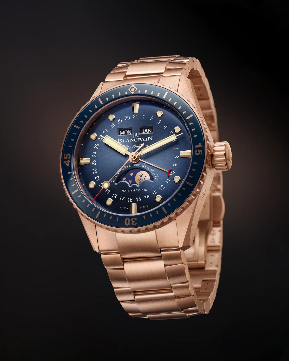 Blancpain Bathyscaphe Quantième Complet Phases de Lune 5054 3640 76S