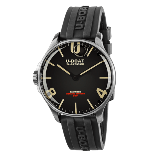 U-BOAT DARKMOON 44MM BLACK SS CODE 8463/B