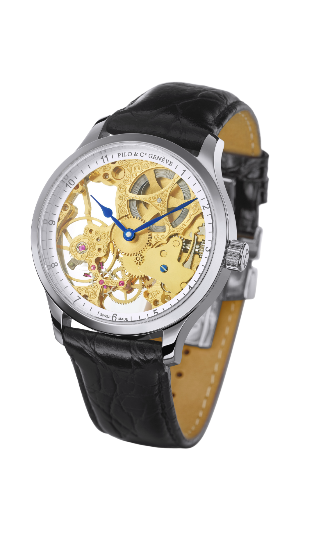 Pilo & Co Genève Epoca P0700HMS Skeleton Mechanical Watch