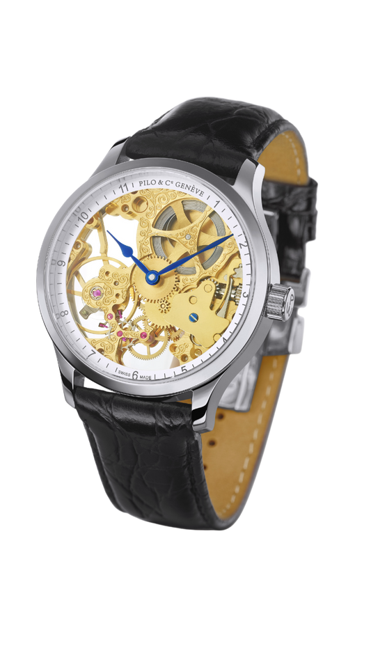 Pilo & Co Genève Epoca P0700HMS Skeleton Mechanical Watch