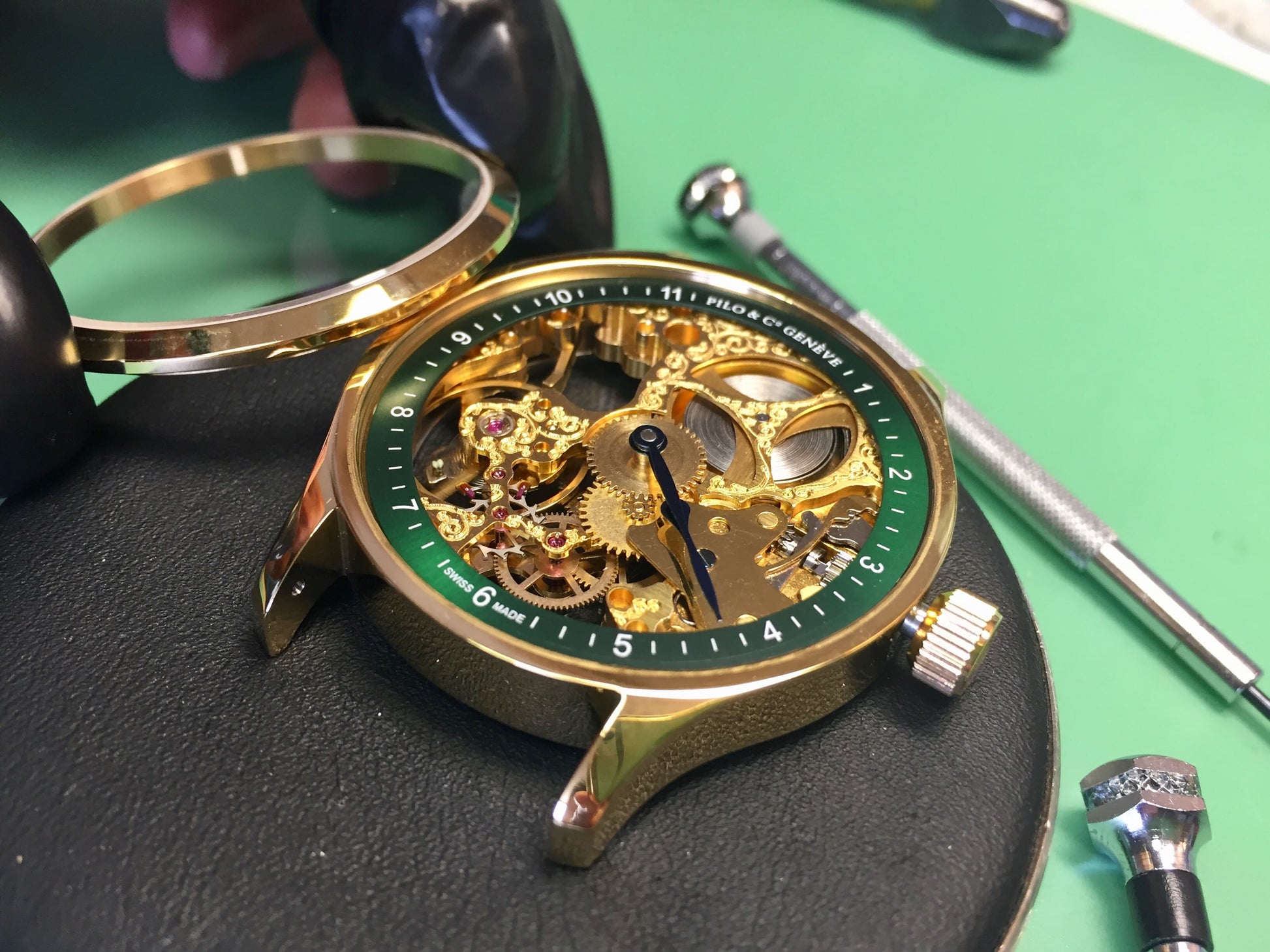 Pilo & Co Genève Epoca P0700HMS Skeleton Mechanical Watch