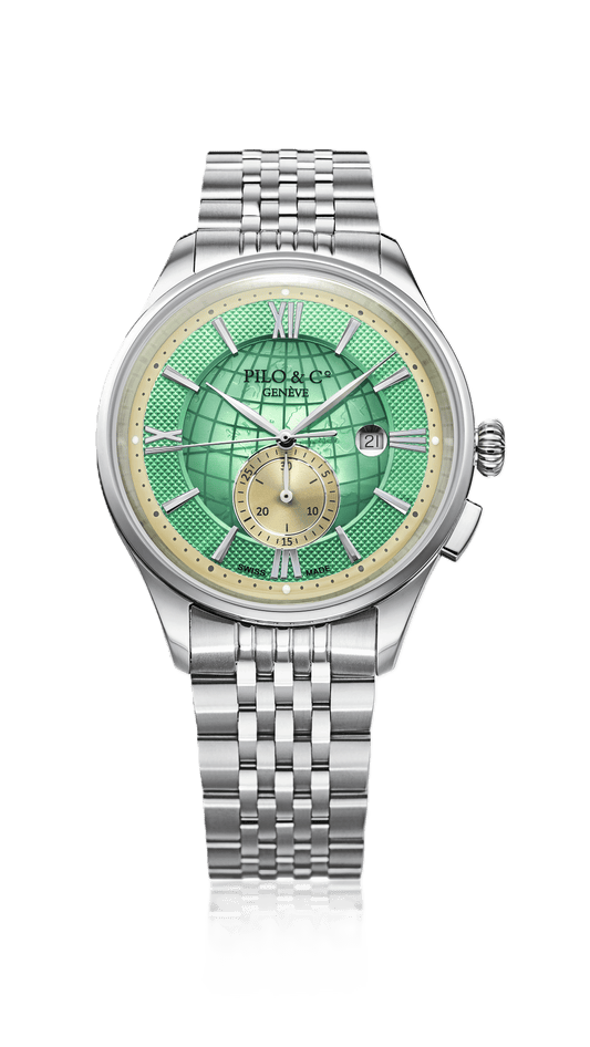 Montecristo Monopulsante P0360CHQS watch with green dial