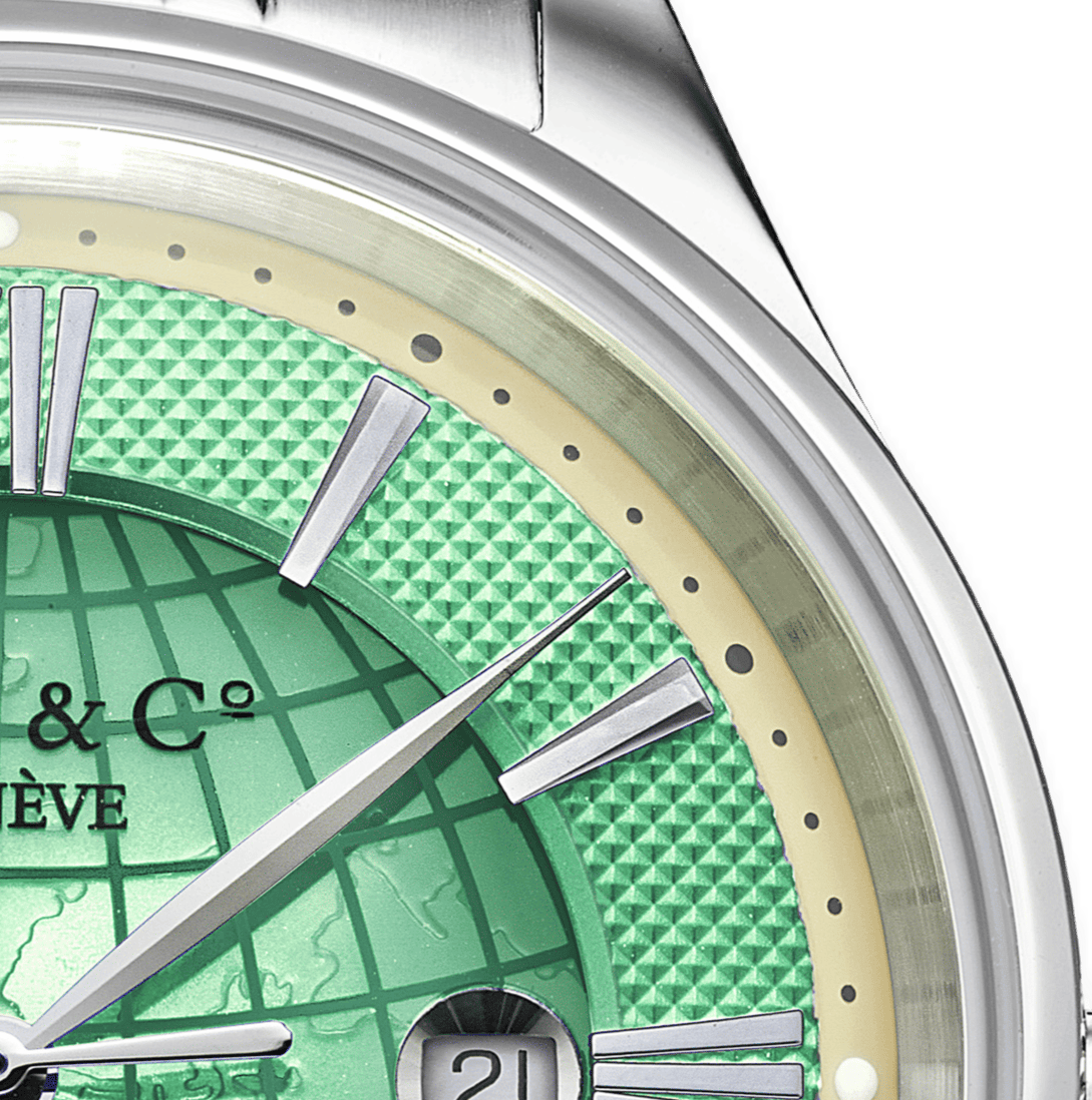 Montecristo Monopulsante P0360CHQS watch with green dial