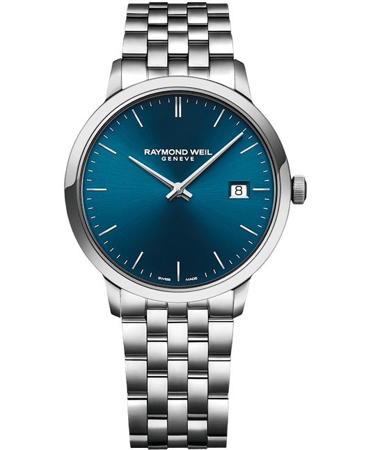 Raymond Weil Toccata Classic Men's Steel Blue Dial Quartz Watch, 39 mm (5485-ST-50001)