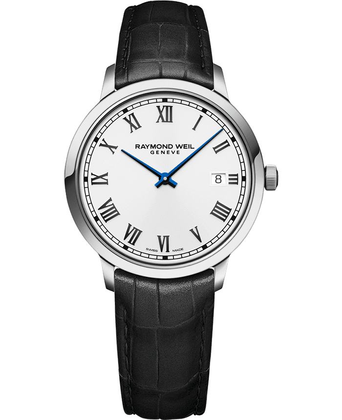 Raymond Weil Toccata Men's Classic White Dial Leather Quartz Watch, 39mm (5485-STC-00359)